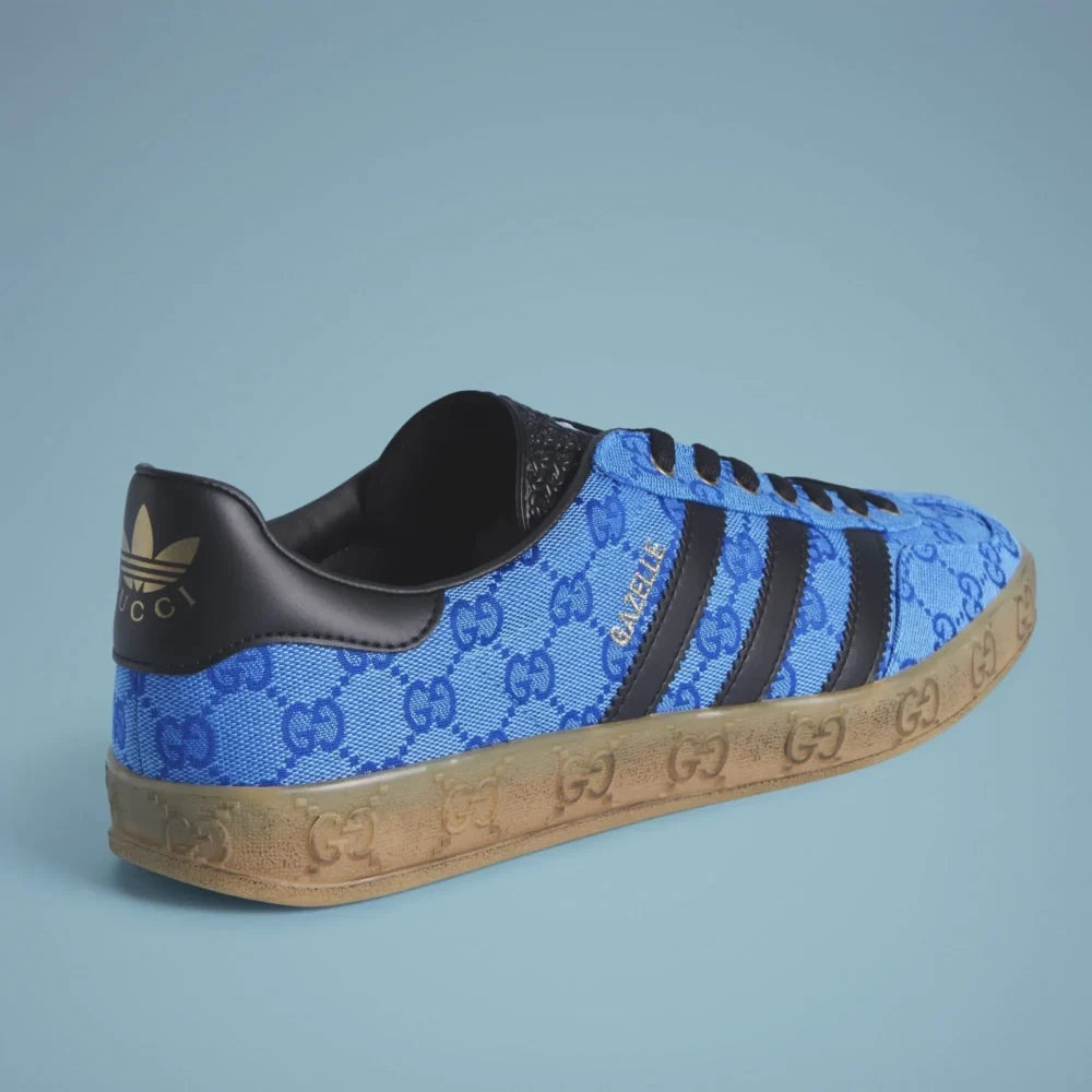 Adidas x Gucci Gazelle ‘Blue GG Monogram’